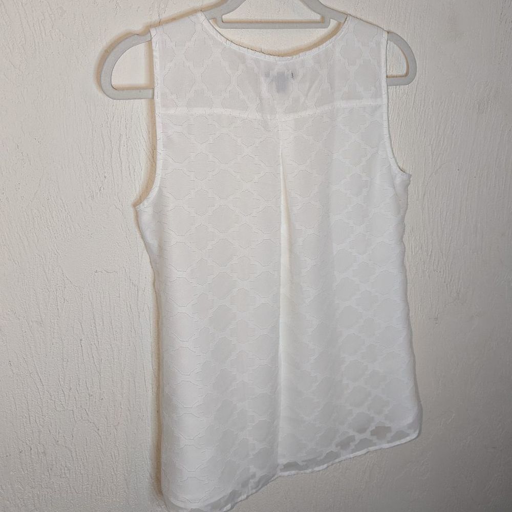 Talbots Sheer Tank Top Size Medium Petite - Picture 6 of 12